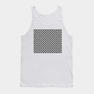 White and black Victorian pattern Tank Top